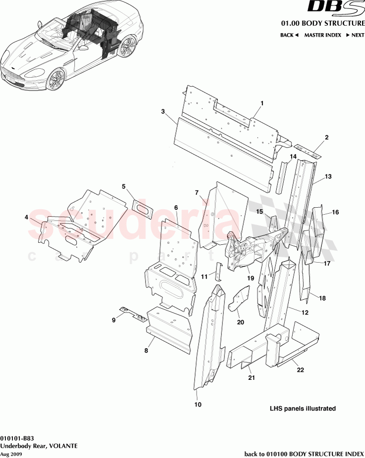 Underbody Rear (Volante) of Aston Martin Aston Martin DBS V12