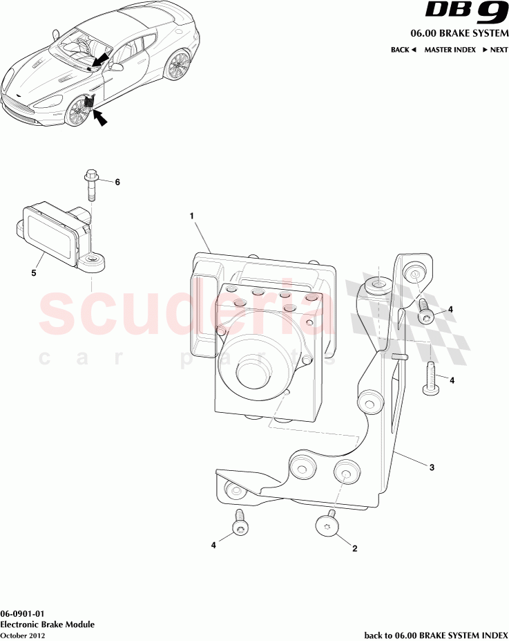 Electronic Brake Module of Aston Martin Aston Martin DB9 (2013-2016)