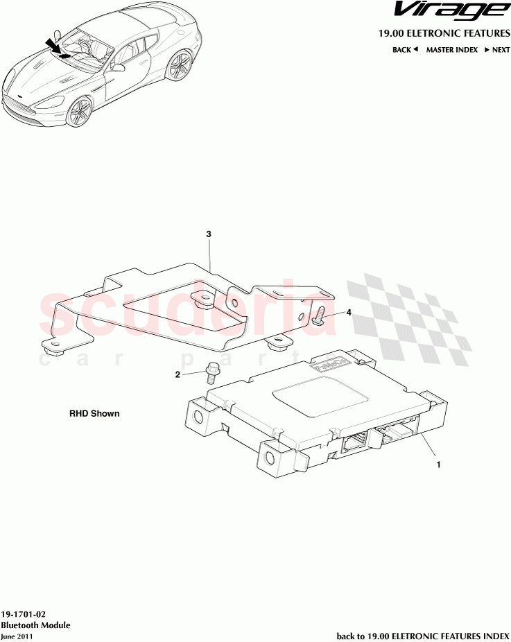 Bluetooth Module of Aston Martin Aston Martin Virage