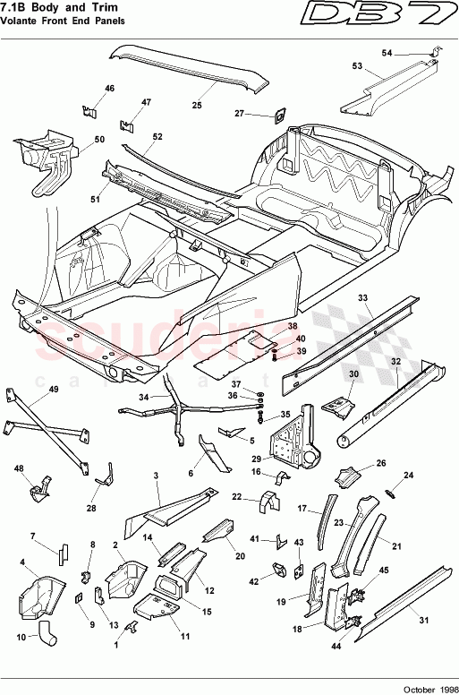 Volante Front End Panels of Aston Martin Aston Martin DB7 (1997)