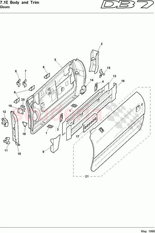 Doors of Aston Martin Aston Martin DB7 (1997)