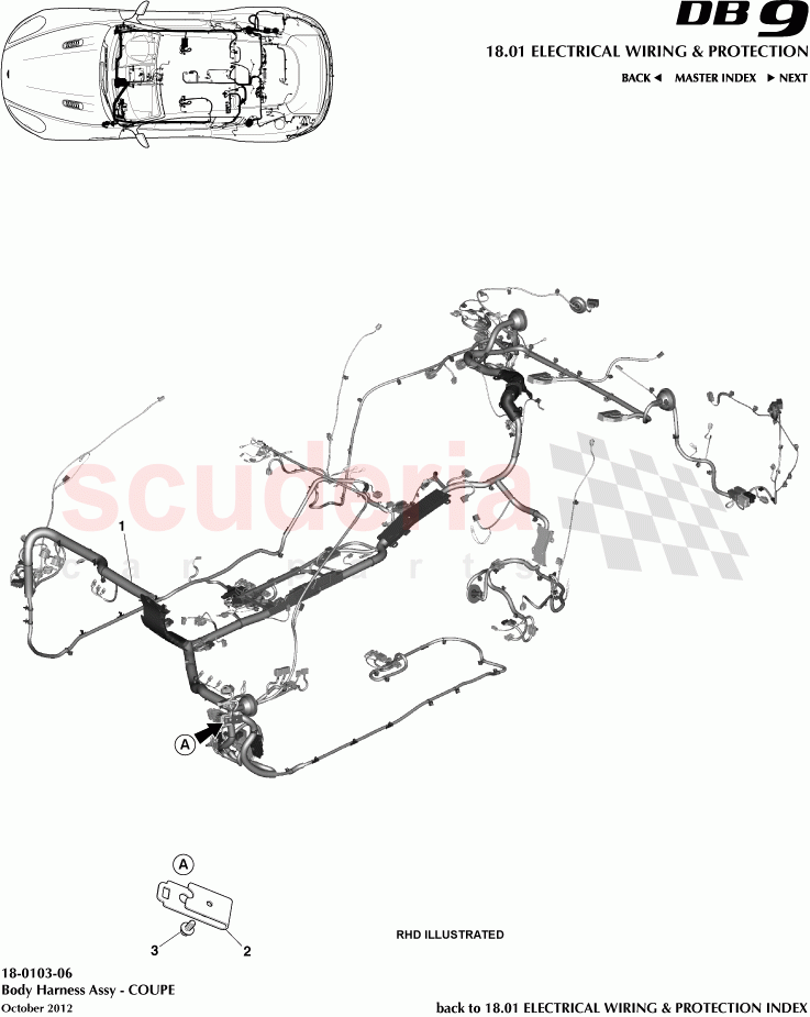 Body Harness Assembly - COUPE of Aston Martin Aston Martin DB9 (2013-2016)