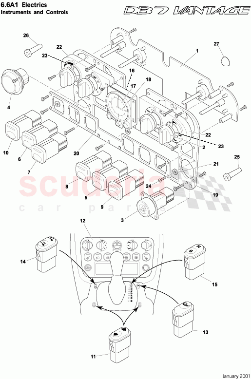 Instruments and Controls 1 of Aston Martin Aston Martin DB7 Vantage