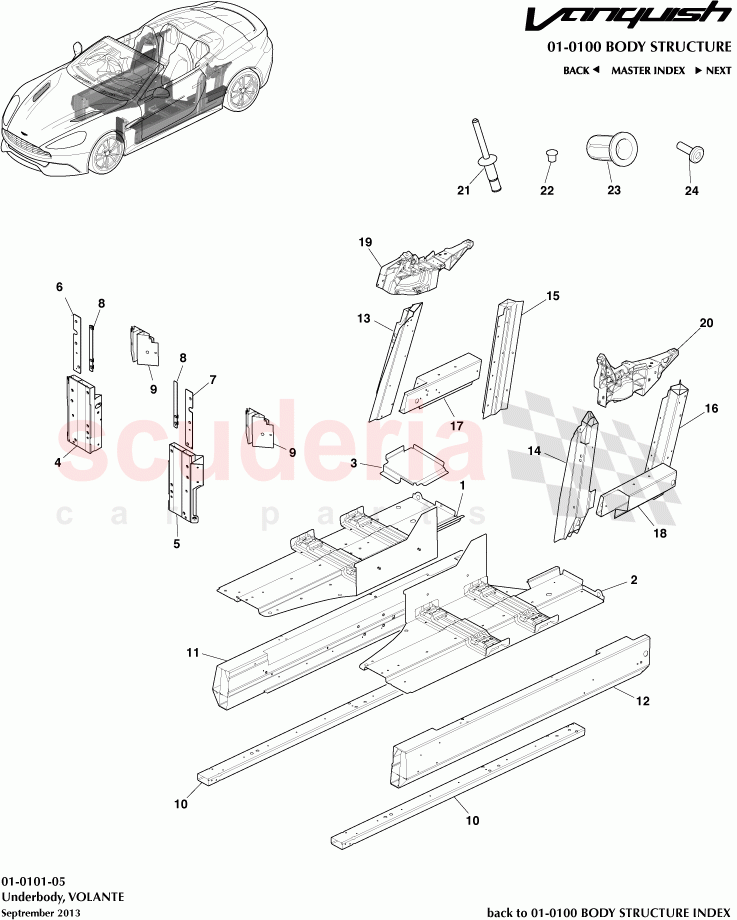 Underbody, VOLANTE of Aston Martin Aston Martin Vanquish (2012+)