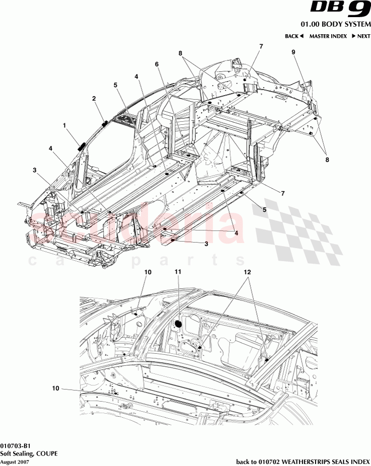 Soft Sealing (Coupe) of Aston Martin Aston Martin DB9 (2004-2012)