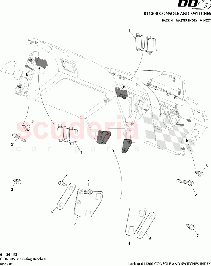 CCB-BIW Mounting Brackets of Aston Martin Aston Martin DBS V12