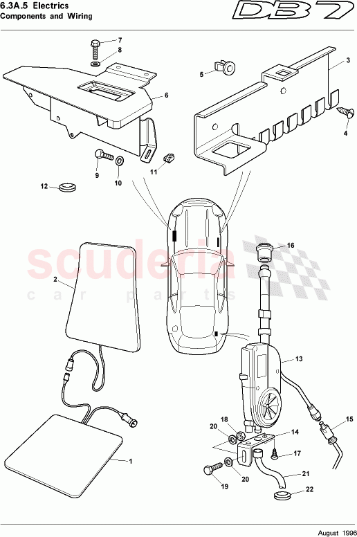 Components and Wiring 5 of Aston Martin Aston Martin DB7 (1995)