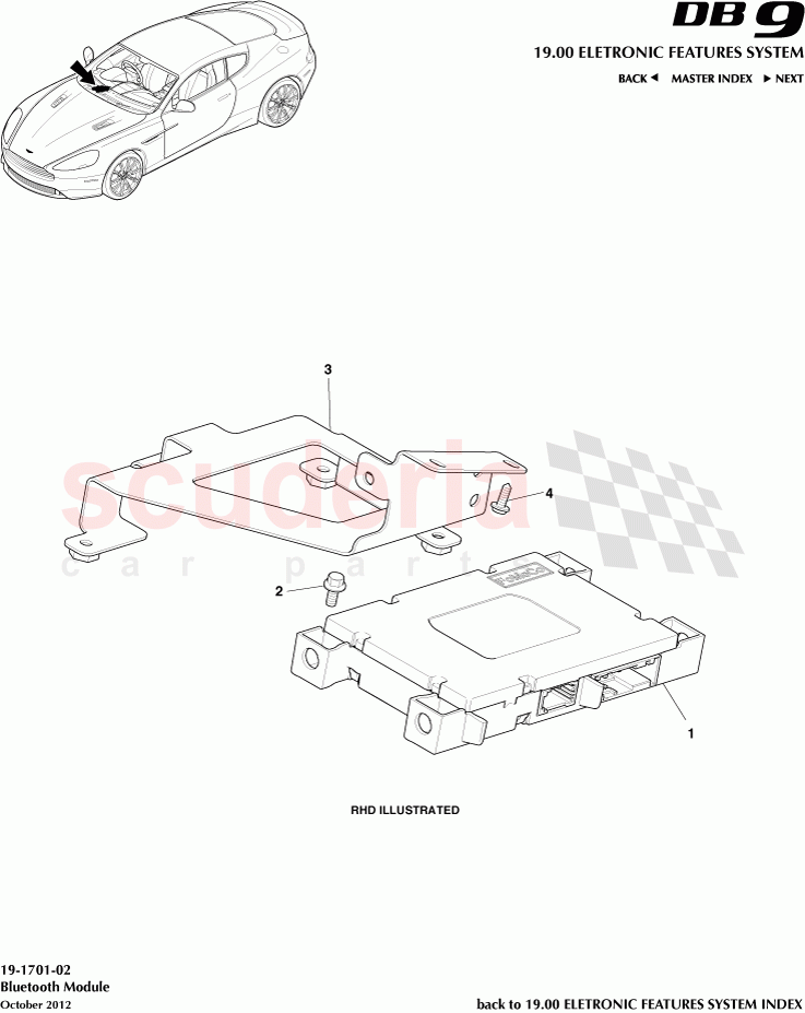 Bluetooth Module of Aston Martin Aston Martin DB9 (2013-2016)