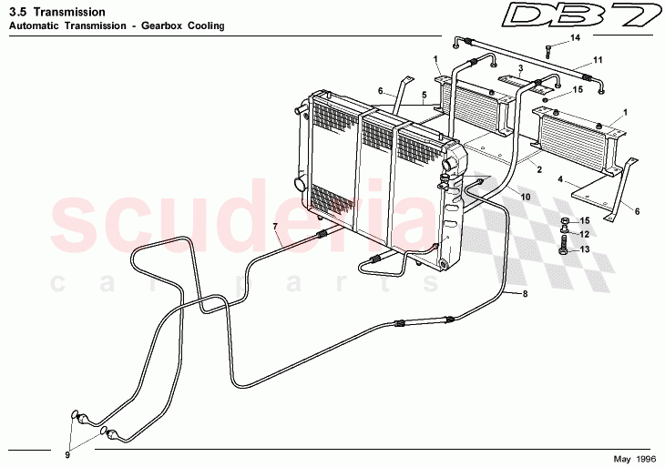 Auto Transmission Gearbox Cooling of Aston Martin Aston Martin DB7 (1997)