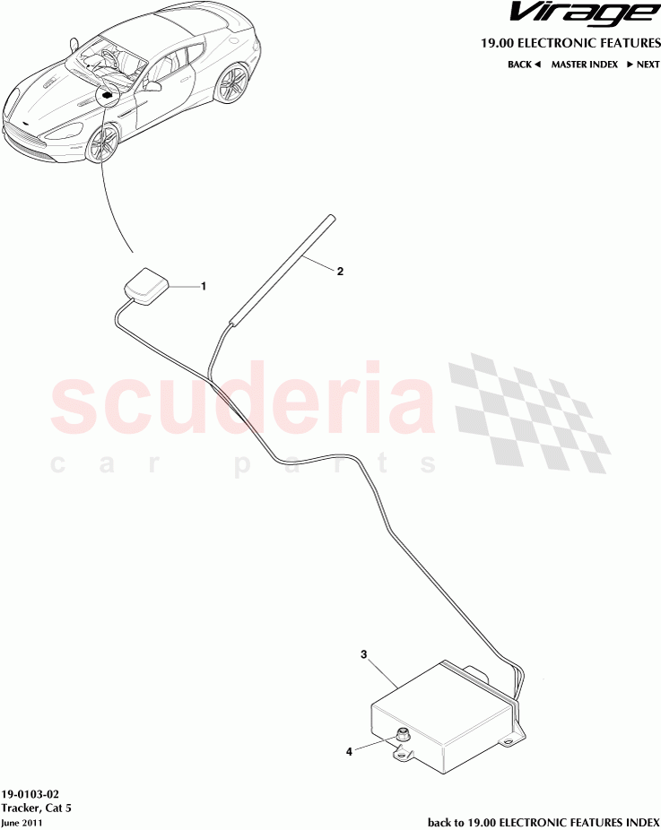Tracker, Cat 5 of Aston Martin Aston Martin Virage