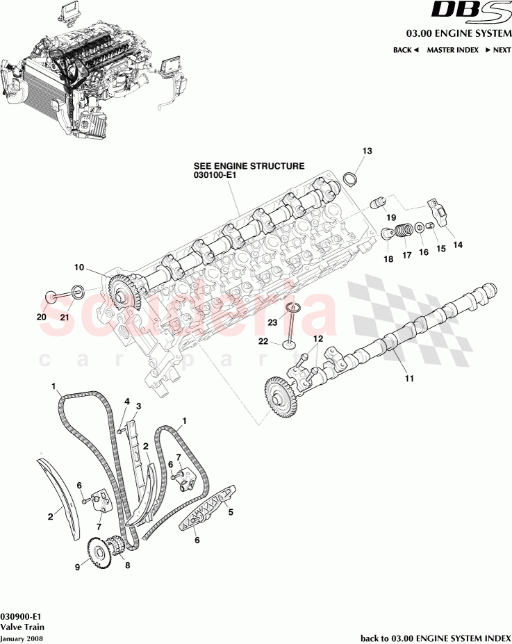 Valve Train of Aston Martin Aston Martin DBS V12