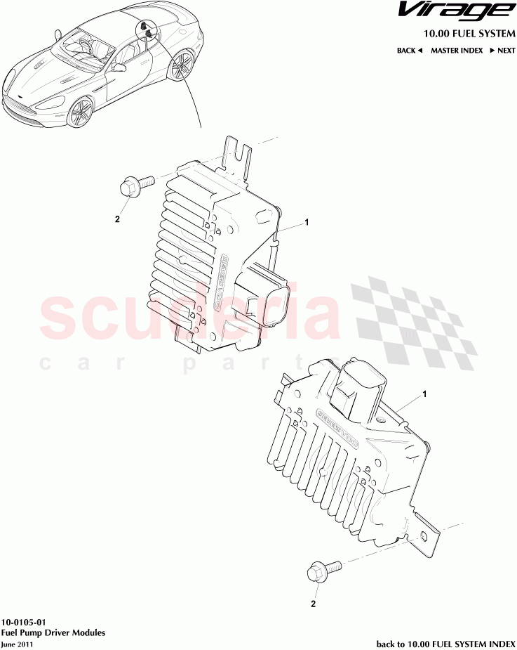 Fuel Pump Driver Modules of Aston Martin Aston Martin Virage