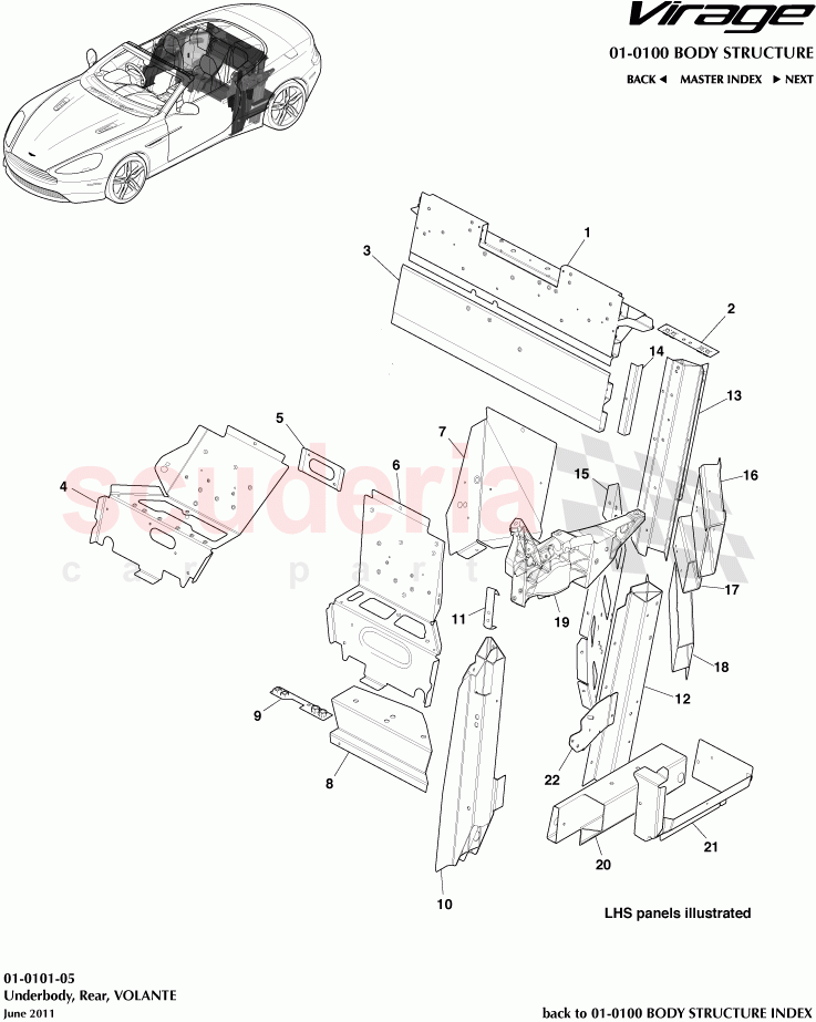 Underbody, Rear (Volante) of Aston Martin Aston Martin Virage