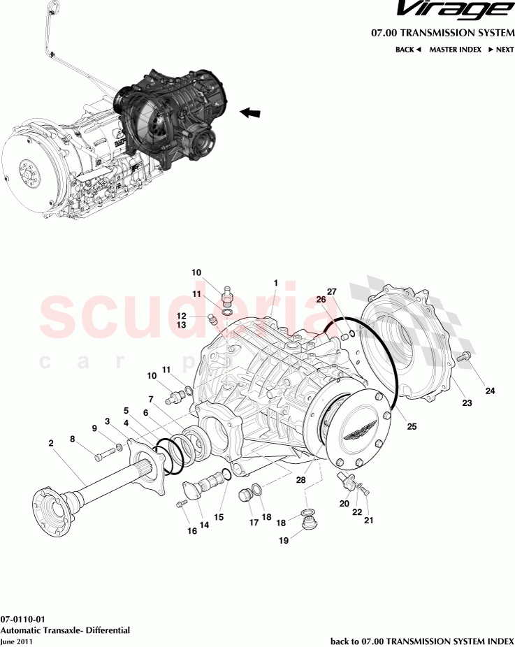 Automatic Transaxle (Differential) of Aston Martin Aston Martin Virage