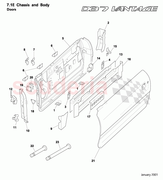 Doors of Aston Martin Aston Martin DB7 Vantage