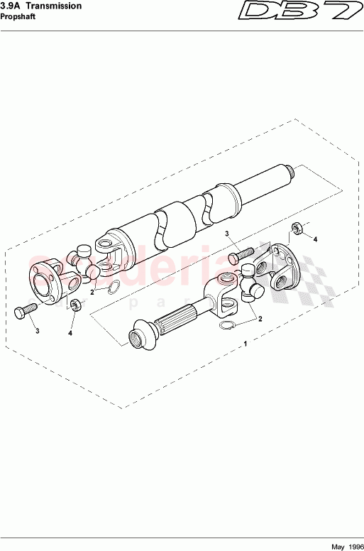 Propshaft of Aston Martin Aston Martin DB7 (1997)