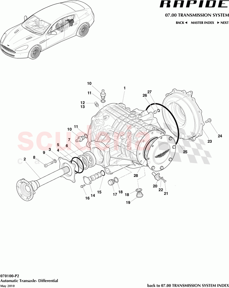 Automatic Transaxle (Differential) of Aston Martin Aston Martin Rapide