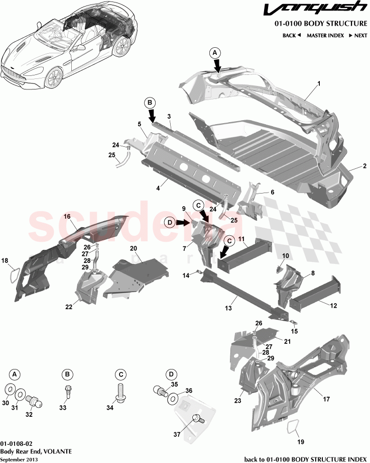 Body Rear End, VOLANTE of Aston Martin Aston Martin Vanquish (2012+)