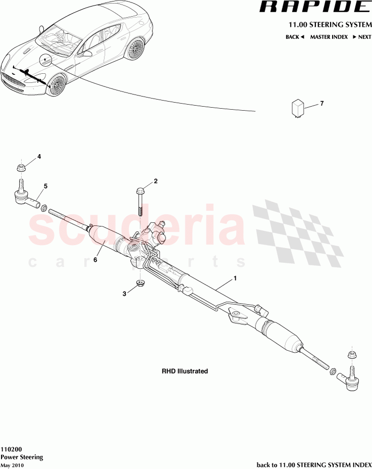 Power Steering of Aston Martin Aston Martin Rapide