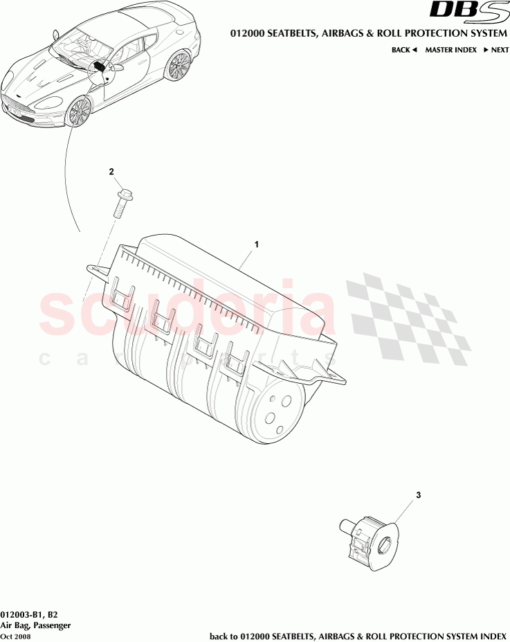 Passenger Airbag of Aston Martin Aston Martin DBS V12