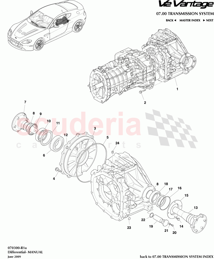 Differential (Manual) of Aston Martin Aston Martin V12 Vantage