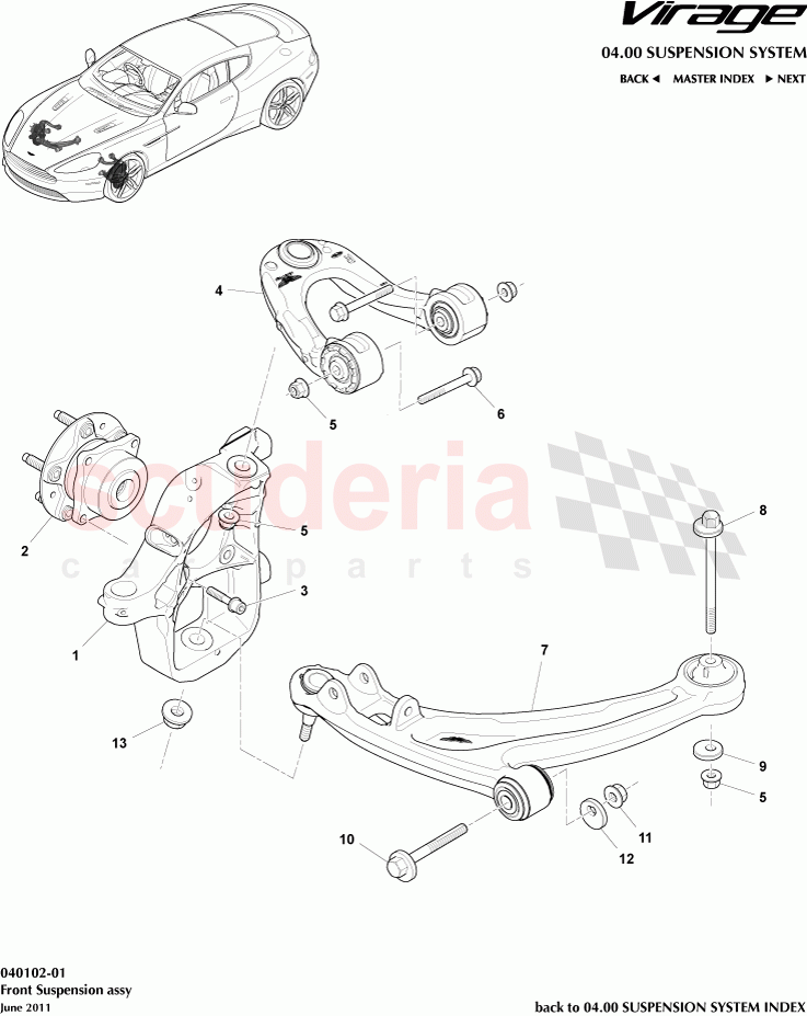 Front Suspension Assembly of Aston Martin Aston Martin Virage