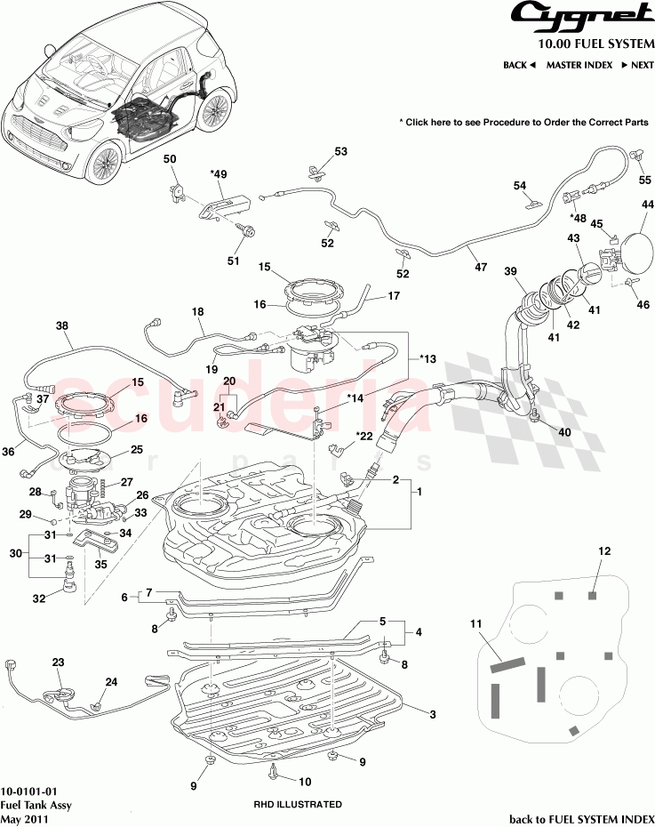 Fuel Tank Assembly of Aston Martin Aston Martin Cygnet