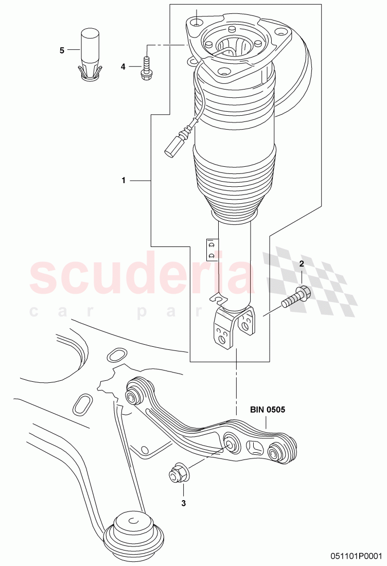 air spring damper of Bentley Bentley Continental Flying Spur (2006-2012)