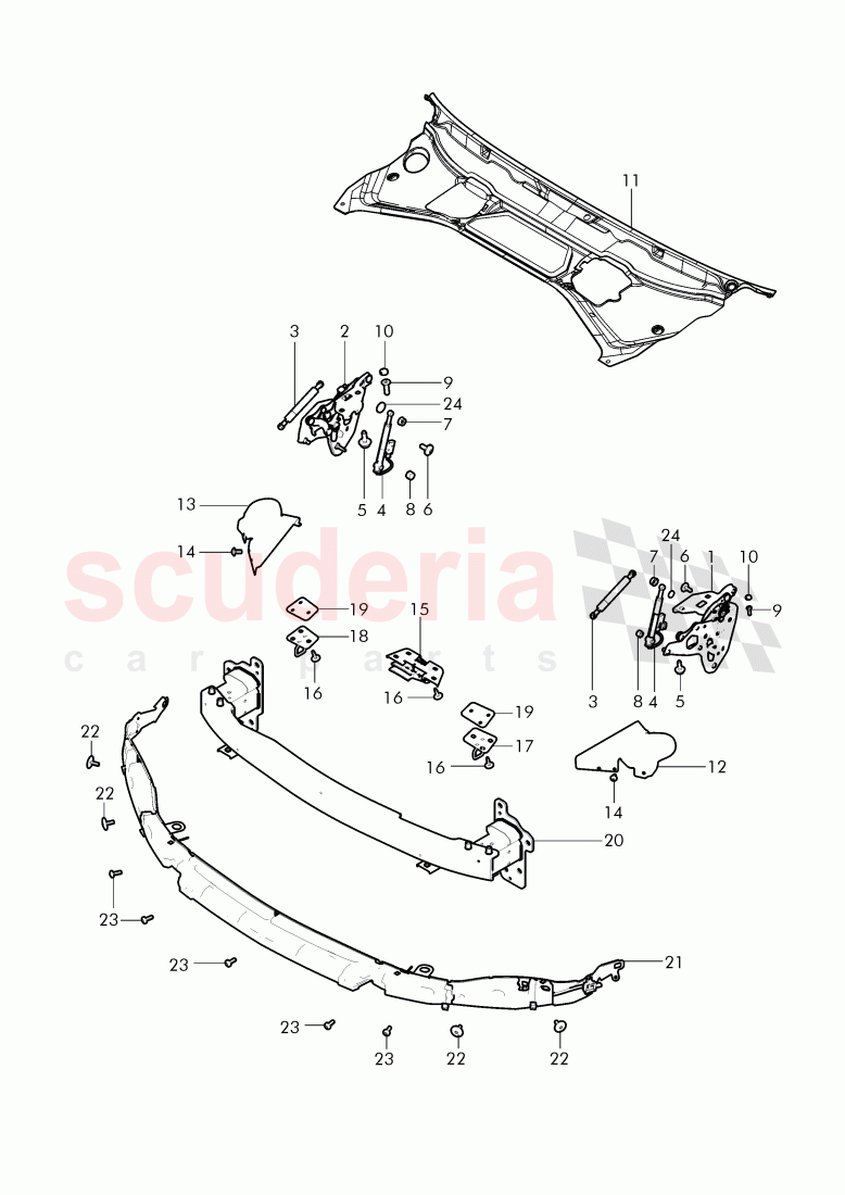 Pedestrian protection of Bentley Bentley Continental GTC (2011+)