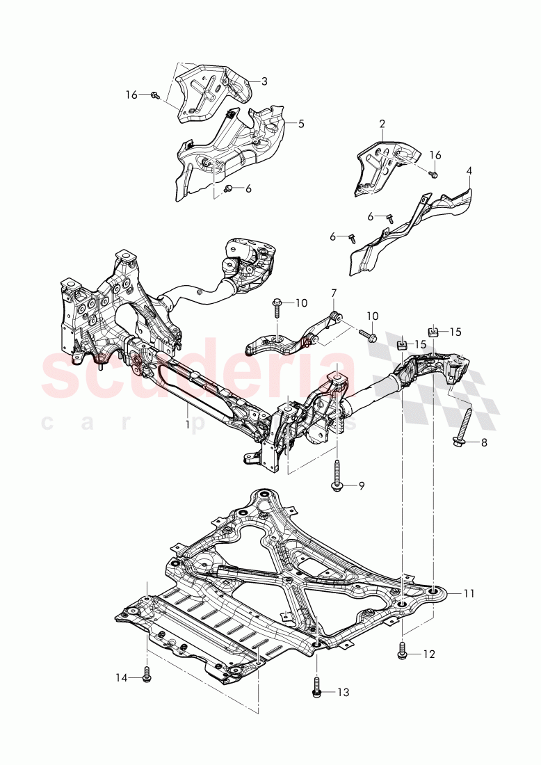 sub frame of Bentley Bentley Bentayga (2015+)