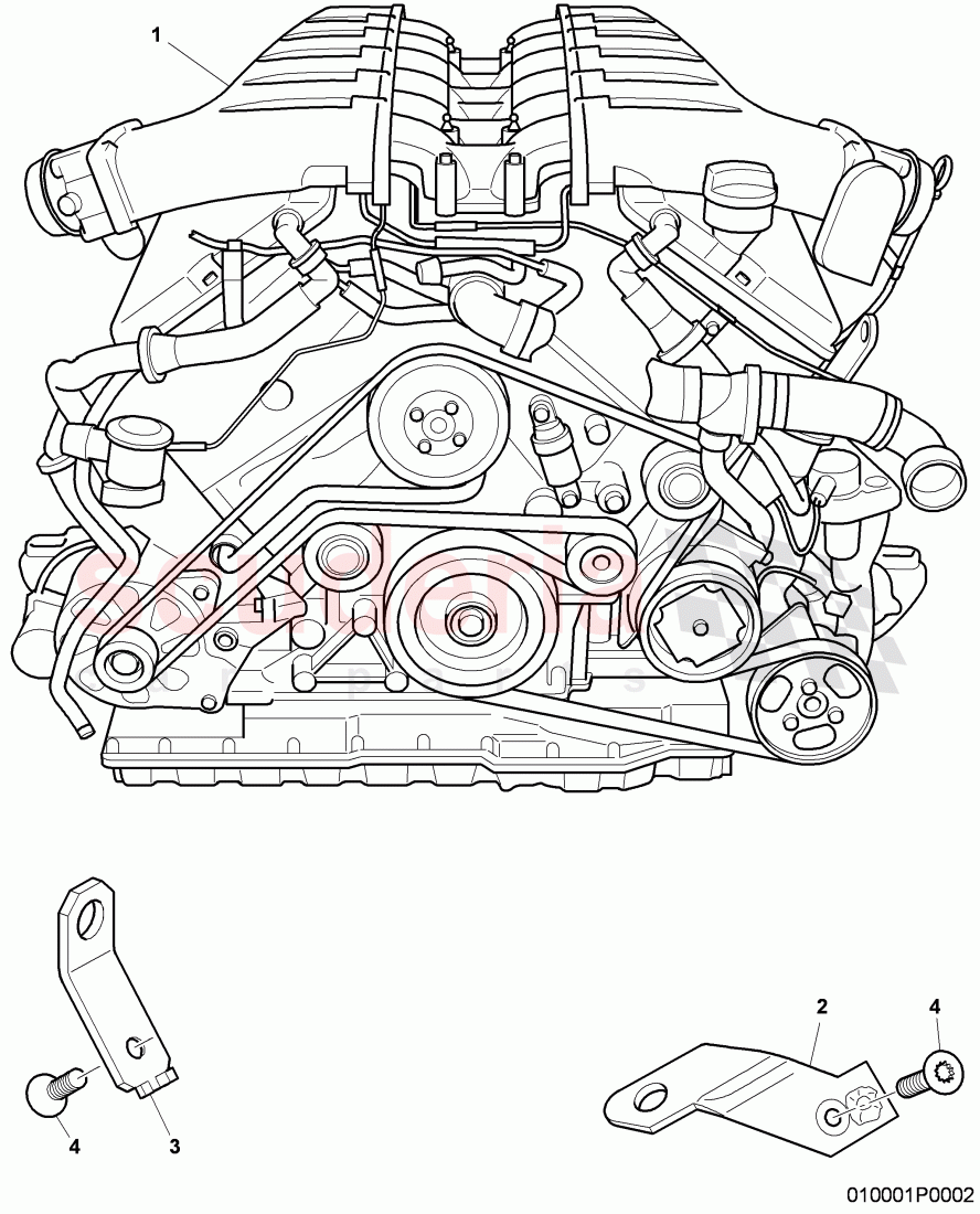 engine, fasteners of Bentley Bentley Continental Supersports (2009-2011)