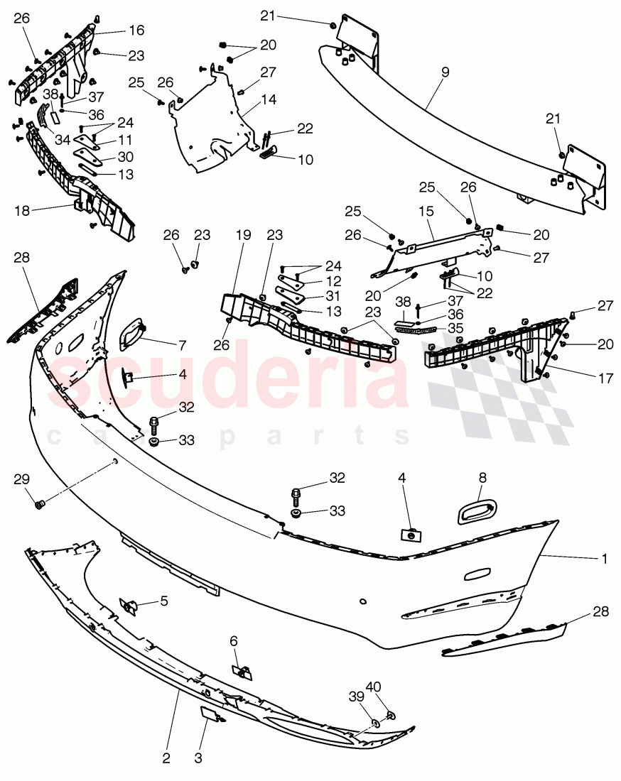 Bumper, complete, D >> - MJ 2015 of Bentley Bentley Continental GT (2011-2018)