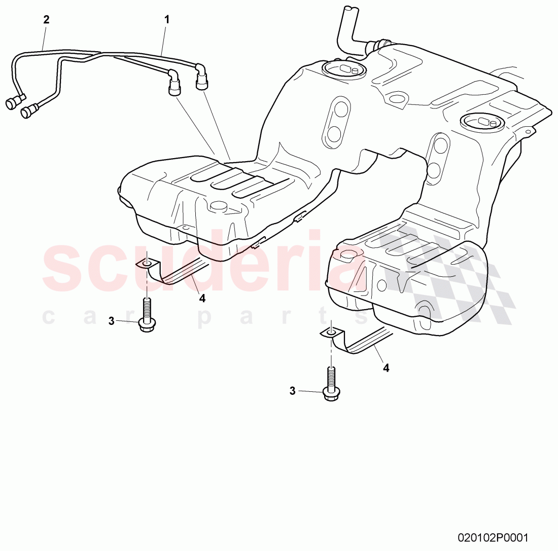 fuel line, bracket for fuel, tank, D >> - MJ 2010 of Bentley Bentley Continental GTC (2006-2010)