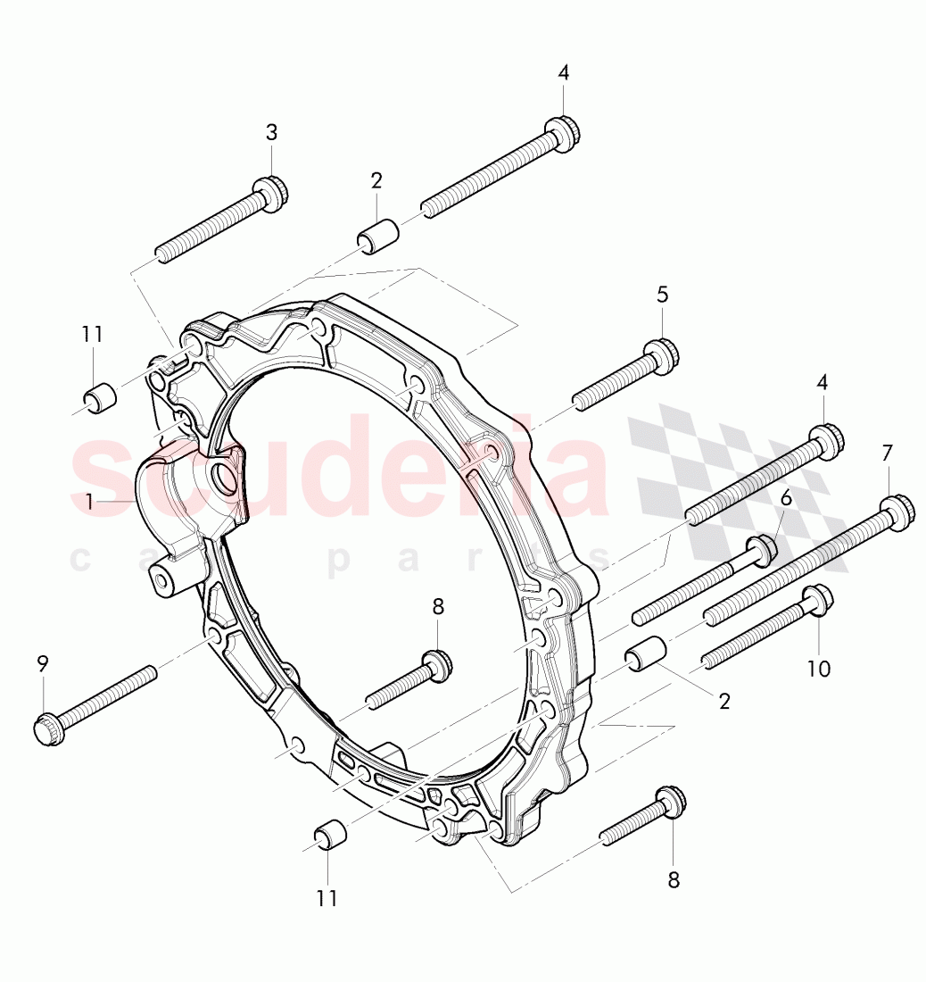 mounting parts for engine and transmission of Bentley Bentley Continental Flying Spur (2013+)