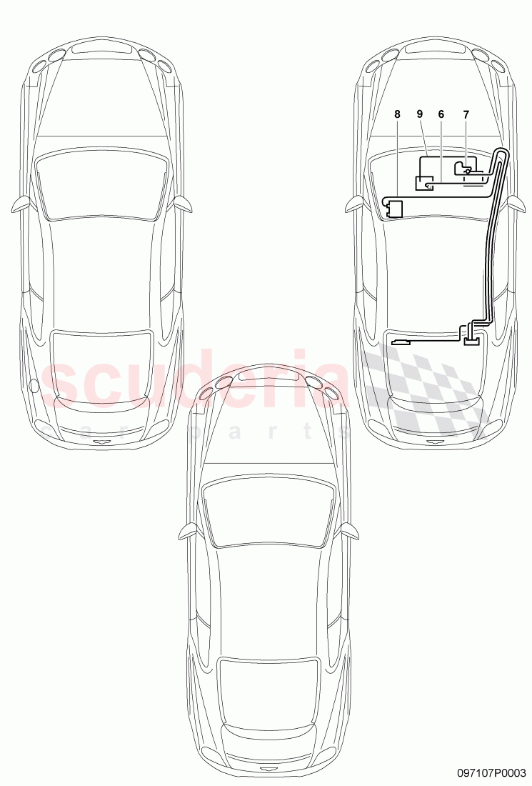 antenna cable of Bentley Bentley Continental GTC (2006-2010)