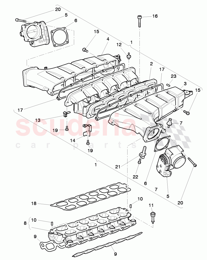 elbow, throttle valve, D >> - MJ 2015 of Bentley Bentley Continental GT (2011-2018)