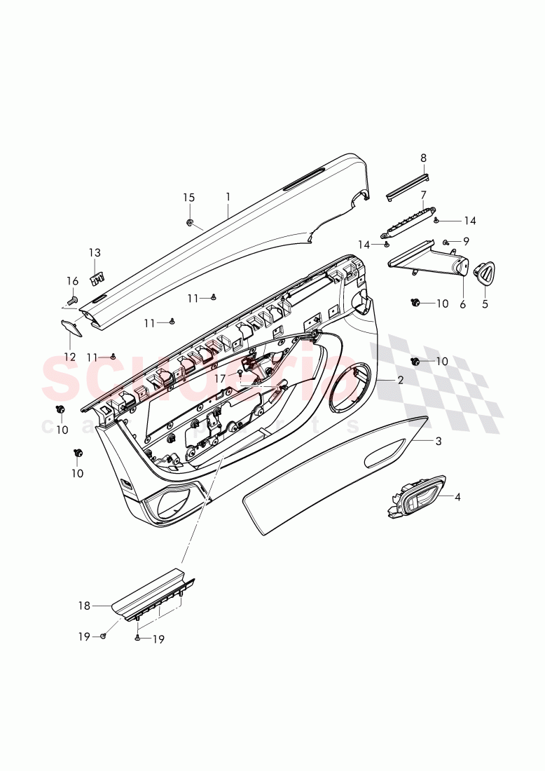 door panel of Bentley Bentley Continental GT (2011-2018)