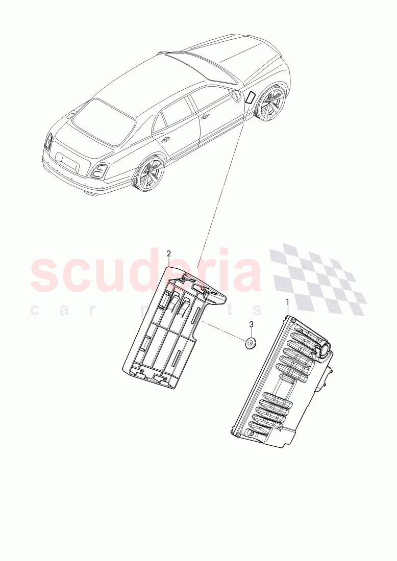 Control unit for electro-, hydraulic engine mount, D - MJ 2017>> of Bentley Bentley Mulsanne (2010+)