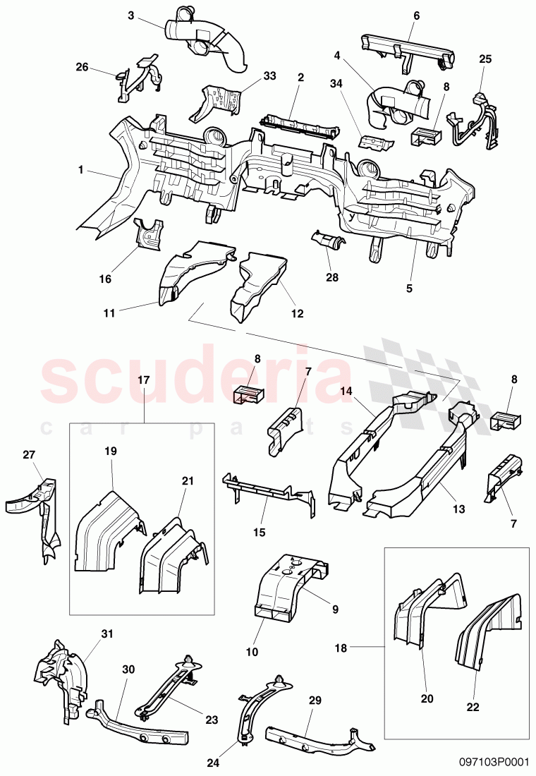 wiring conduit of Bentley Bentley Continental GT (2003-2010)