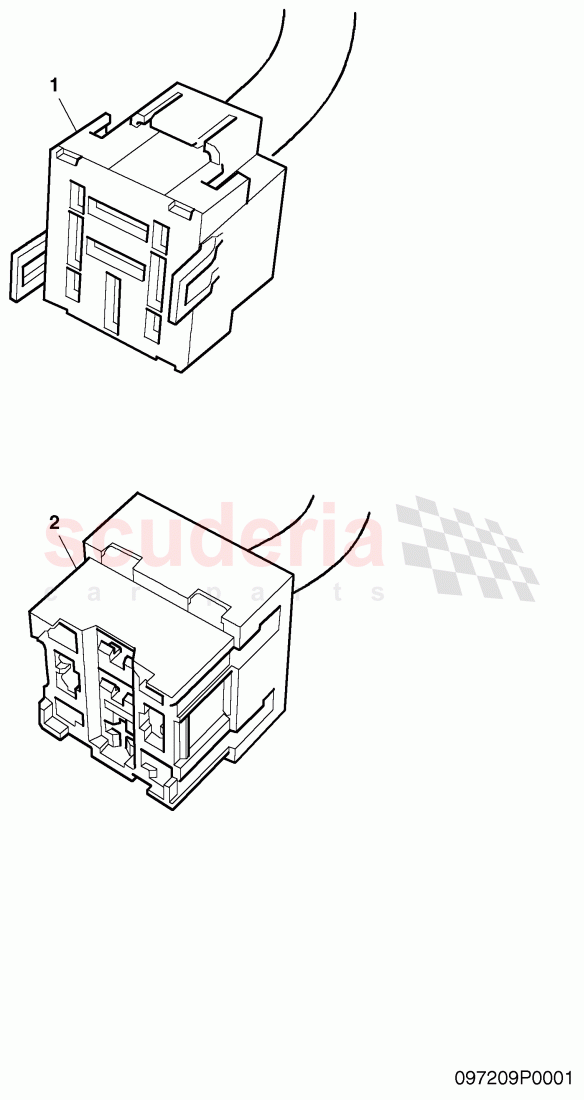 housing for cable connector of Bentley Bentley Continental Flying Spur (2006-2012)