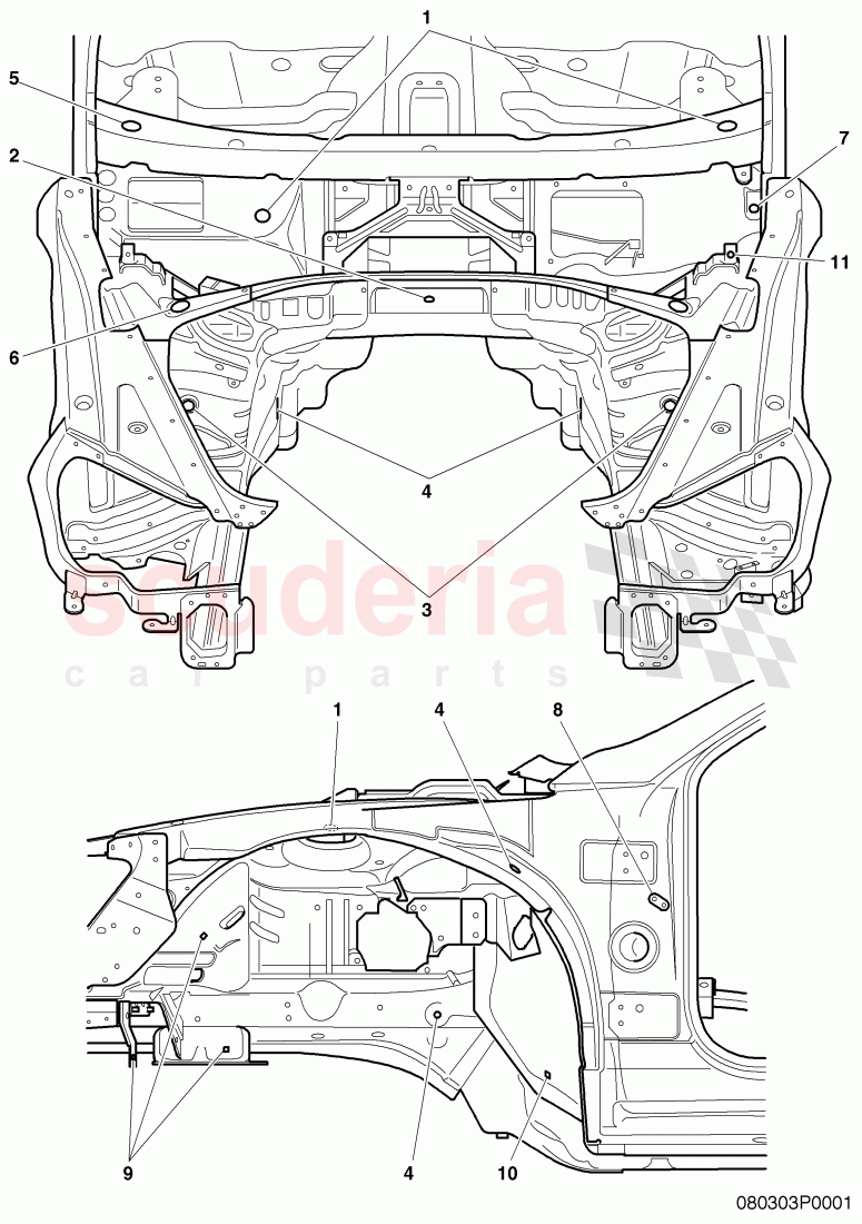 fasteners of Bentley Bentley Continental GTC (2006-2010)