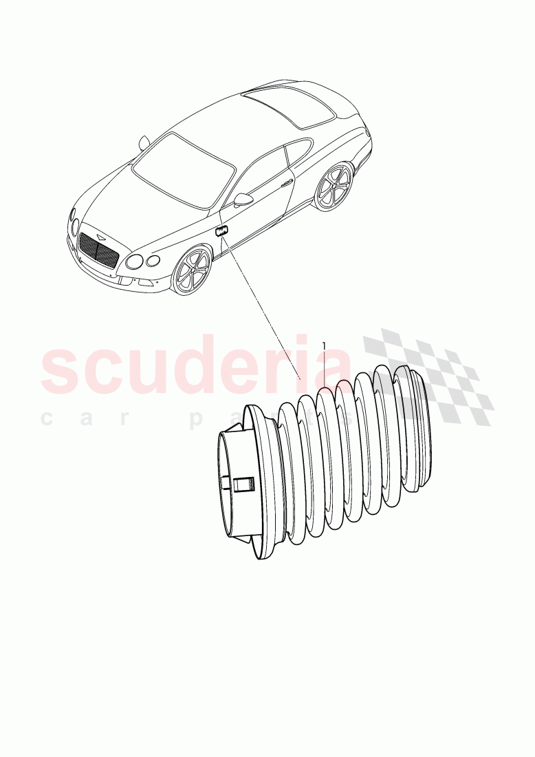 door, bellows of Bentley Bentley Continental Supersports (2017+)