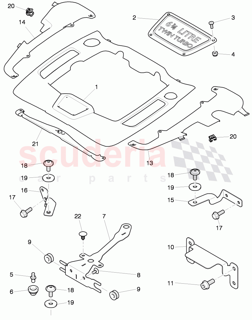 cover for engine compartment, D >> - MJ 2016 of Bentley Bentley Mulsanne (2010+)