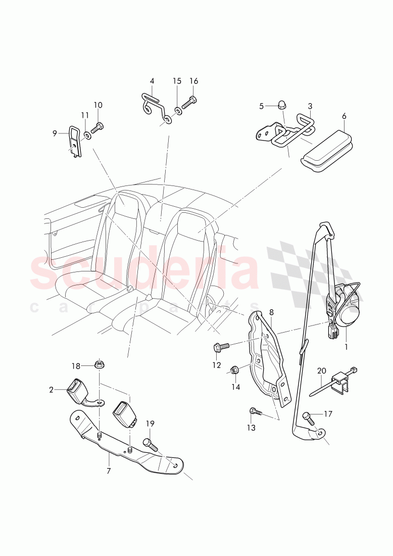 seat belts, D >> - MJ 2015 of Bentley Bentley Continental GTC (2011+)