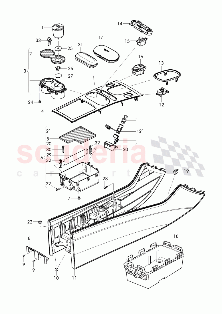 center console, D >> - MJ 2015 of Bentley Bentley Continental GT (2011-2018)