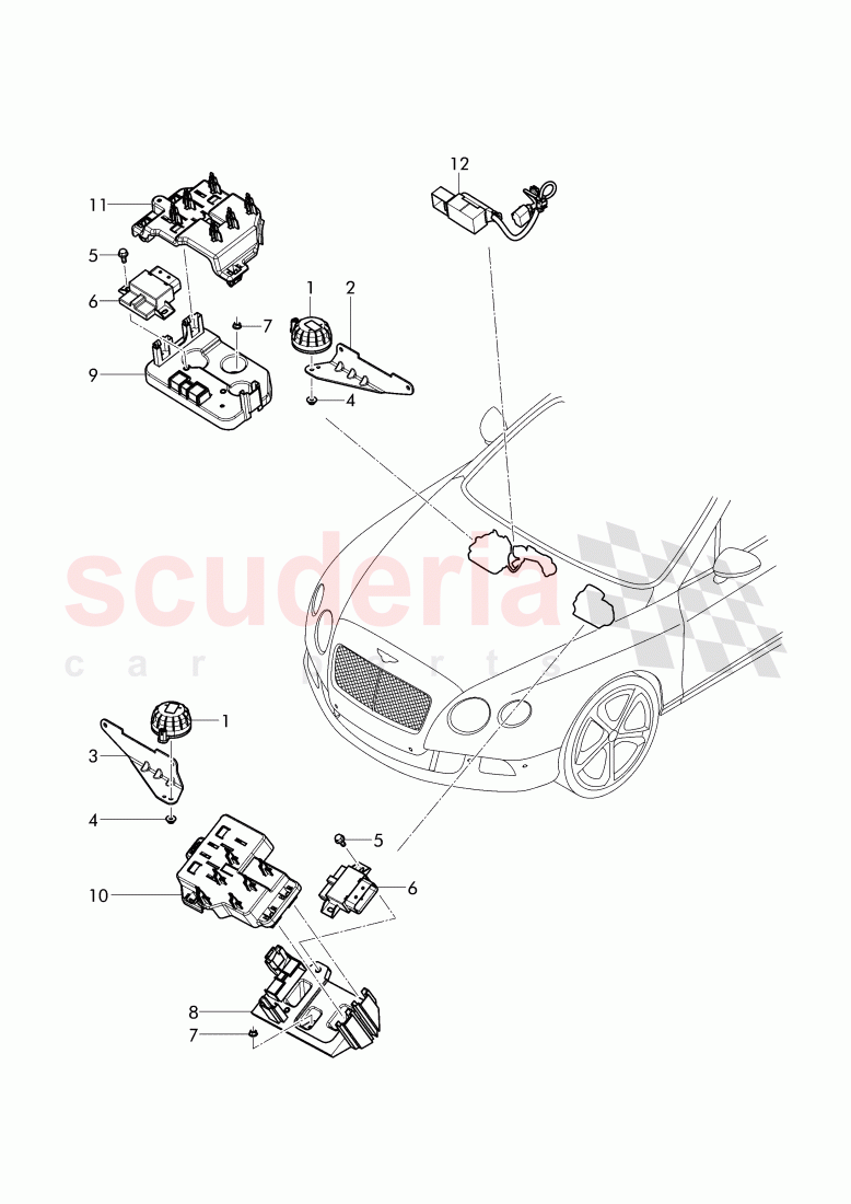 Noise generator, D - MJ 2015>> of Bentley Bentley Continental GTC (2011+)