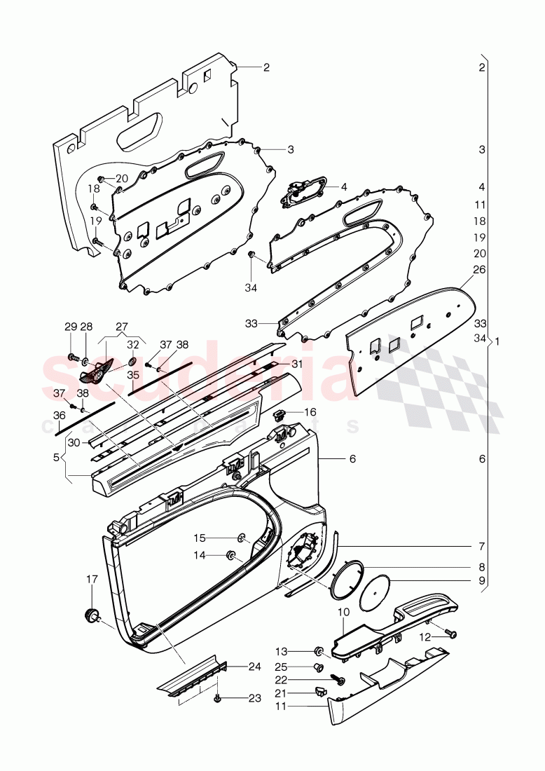 door trim panels, D >> - MJ 2015 of Bentley Bentley Mulsanne (2010+)