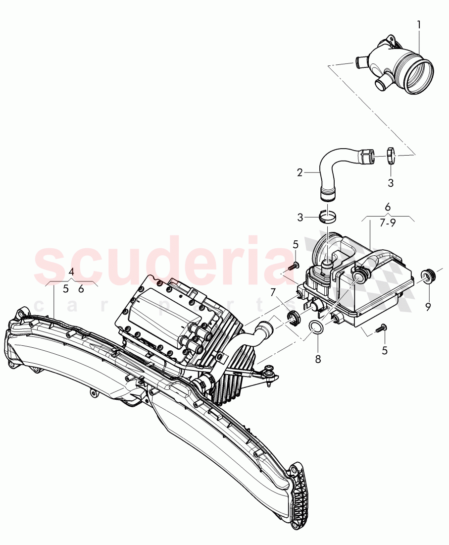 Crankcase breather of Bentley Bentley Continental Flying Spur (2013+)