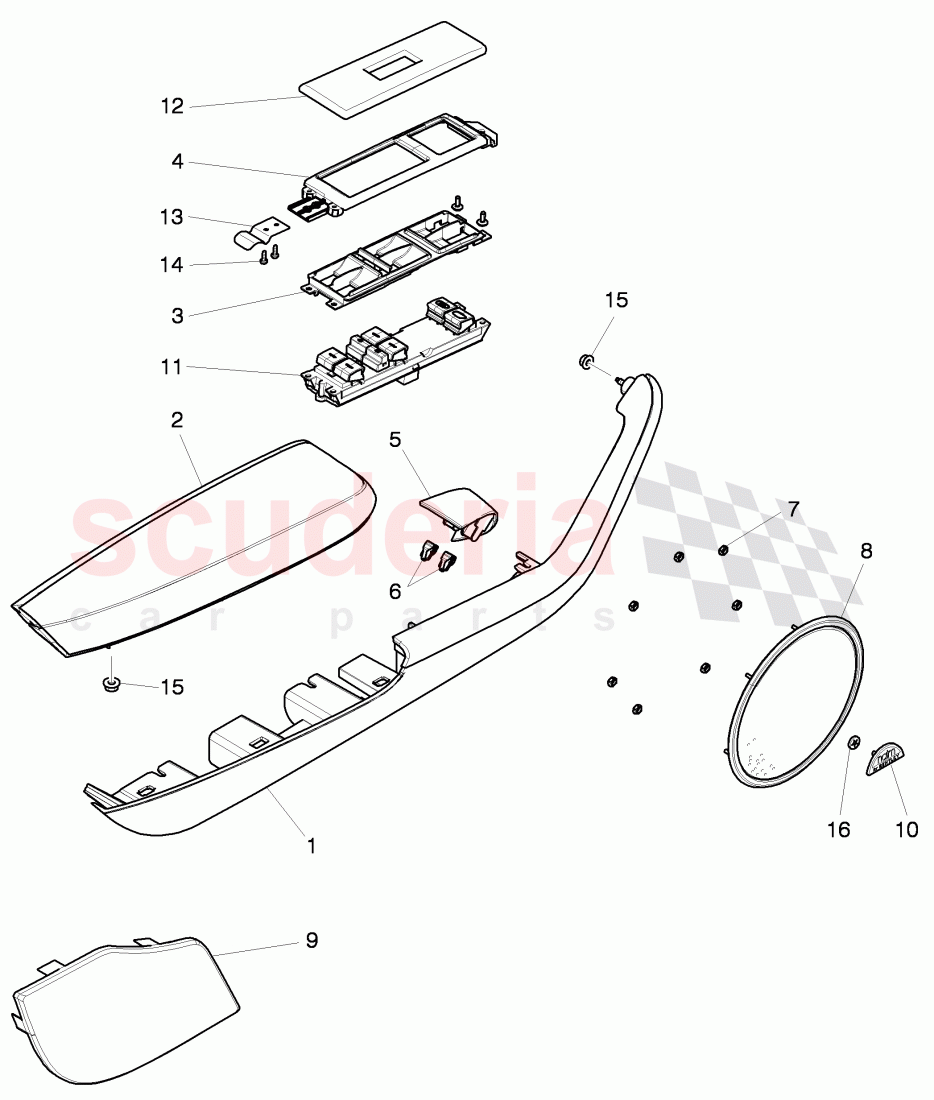 armrest, D >> - MJ 2015 of Bentley Bentley Continental GTC (2011+)