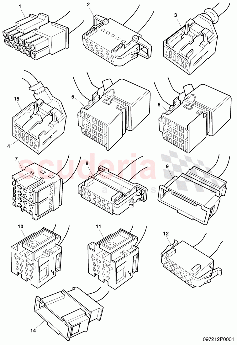 housing for cable connector of Bentley Bentley Continental Supersports (2009-2011)